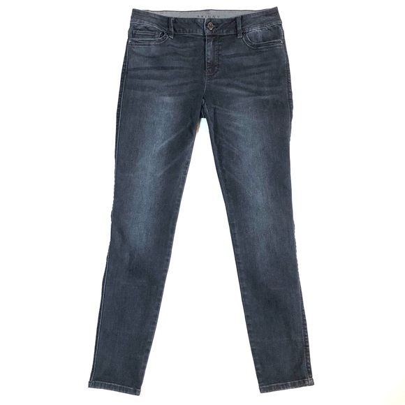 White House Black Market Jeans Whbm The Skinny Blue Grey Jeans 4